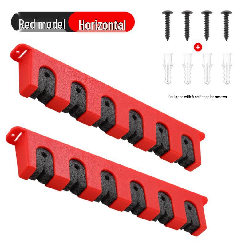 Multi-functional Wall-mounted Fishing Rod Rack - Hole-free Display and Storage
