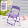 Universal Mobile Phone Accessories Foldable Chair Shape Mini Desktop Phone Holder Cell Phone Stand Cute Portable Bench Mini Toys