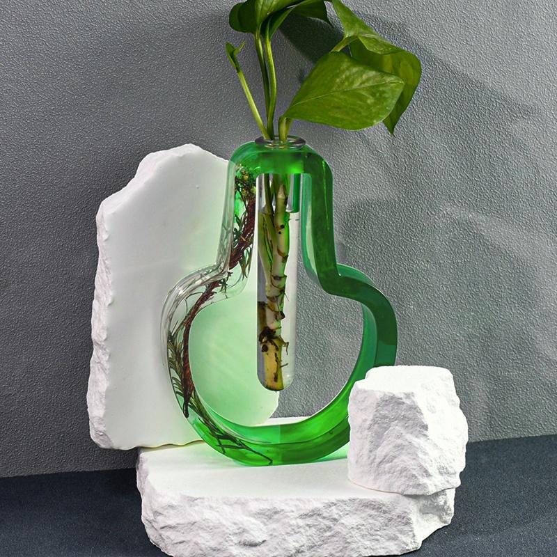 Креативность Гидропонный Силиконовый Молд Сделай Сам Скандинавская Ваза Кристальная Эпоксидная Смола Формы Изготовление Поделок Полая Форма Сердца Пробирка Ваза