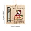 Рождественское украшение на елку, держатель для денег в подарок, деревянный материал, памятный подарочный аксессуар, праздничный подарок, универсальный со шнурком, 4x4 дюйма