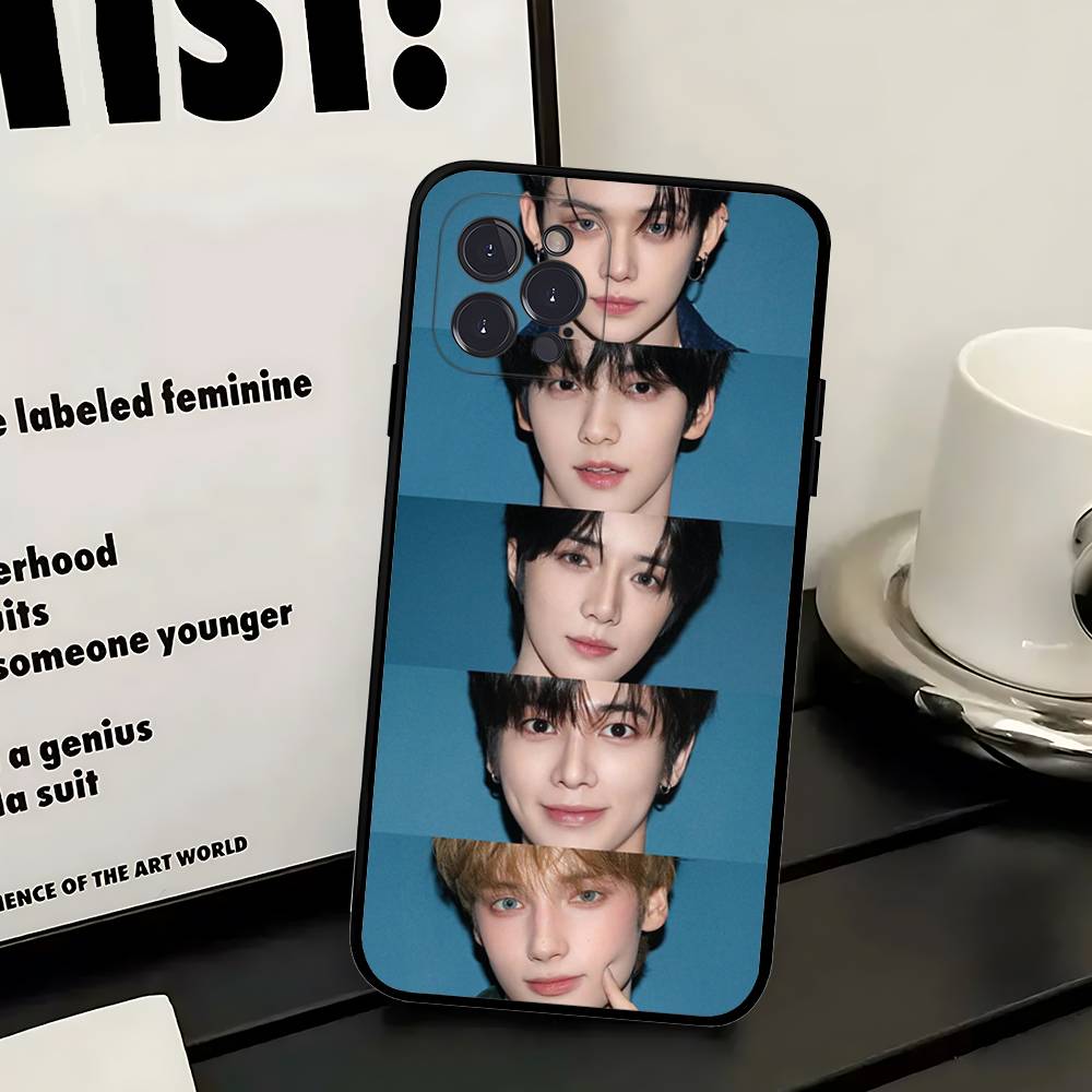 Чехол для телефона Kpop T-TOMORROW X T-TOGETHER Для Iphone 16 15 17 13 14 12 11 Pro Max Plus Черный Защитный Чехол