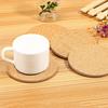6Pcs Round Wooden Drink Tea Coaster Coffee Cup Mat Pad Placemat Tableware Set