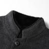 Men's Coat Autumn and Winter Mink Hair Stand-up Collar Double-sided Middle-aged Business Take-off Down Liner Warm Wool Jacket