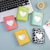 Cute Candy Color 3 Inch Photo Album Hollow Love Heart Square Photocard Holder 32 Pockets PVC Instax Mini Album Kpop Card Binder