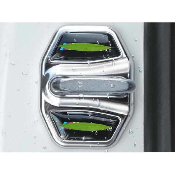 For BMW 7 Series M7 16-22 Silver Titanium Door Lock Protection Cover Trim