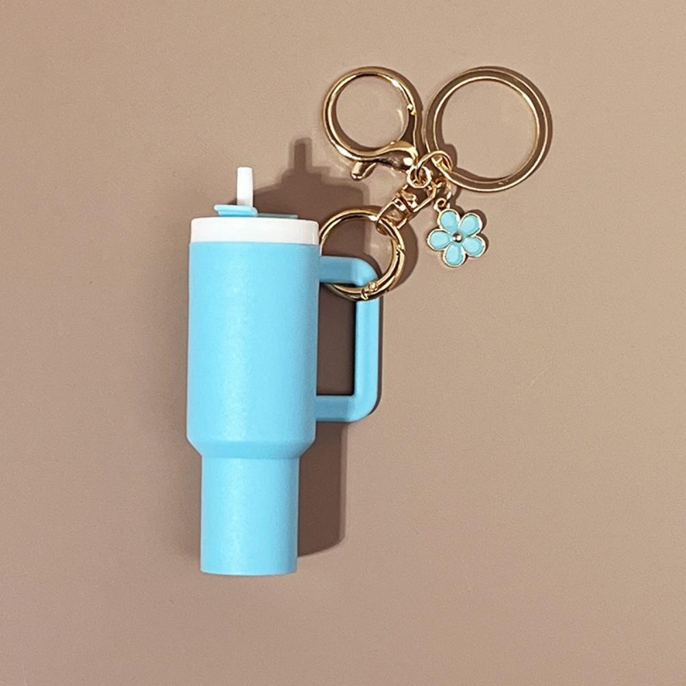 Mini Cup Keychains for Stanley Cup Accessories Cute Tumbler Lip Balm Storage Box Women Purse Backpack Decor Holder Ornaments