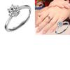 Модное и элегантное кольцо с бриллиантами для женщин, регулируемое кольцо с открытием на шесть крапанов