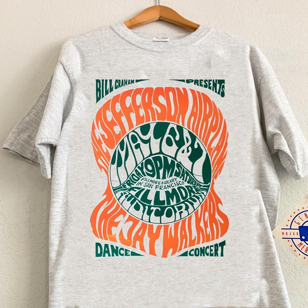 Jefferson Airplane Short Sleeve Cotton T-shirt Unisex S-5XL