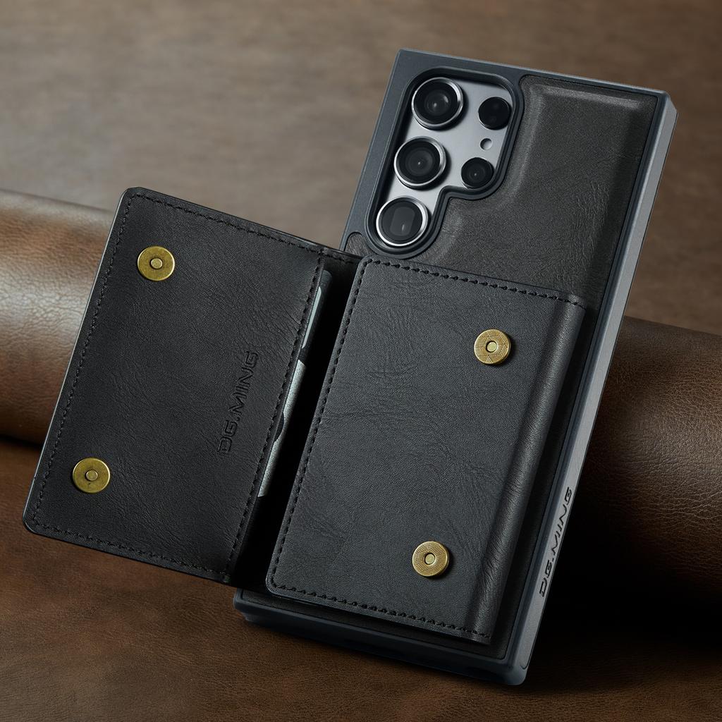 Нескользящий винтажный чехол-кошелек для Samsung Galaxy S24 Ultra S24ultra S23 FE S22 Plus, противоударный кожаный чехол-держатель для карт