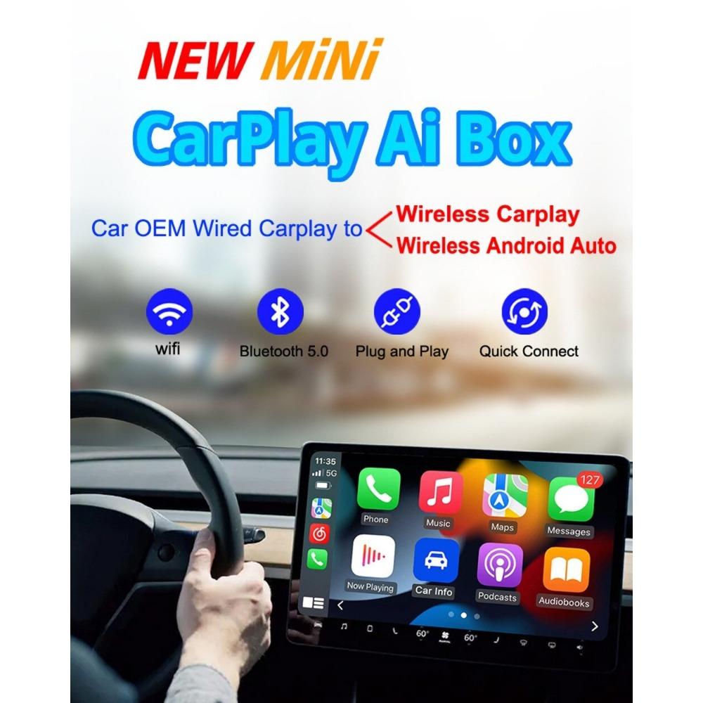 Mini AI Box USB Plug and Play для Carplay AI Box Car OEM Проводное подключение CarPlay к беспроводной сети CarPlay Fast Connect Smart Только для iPhone