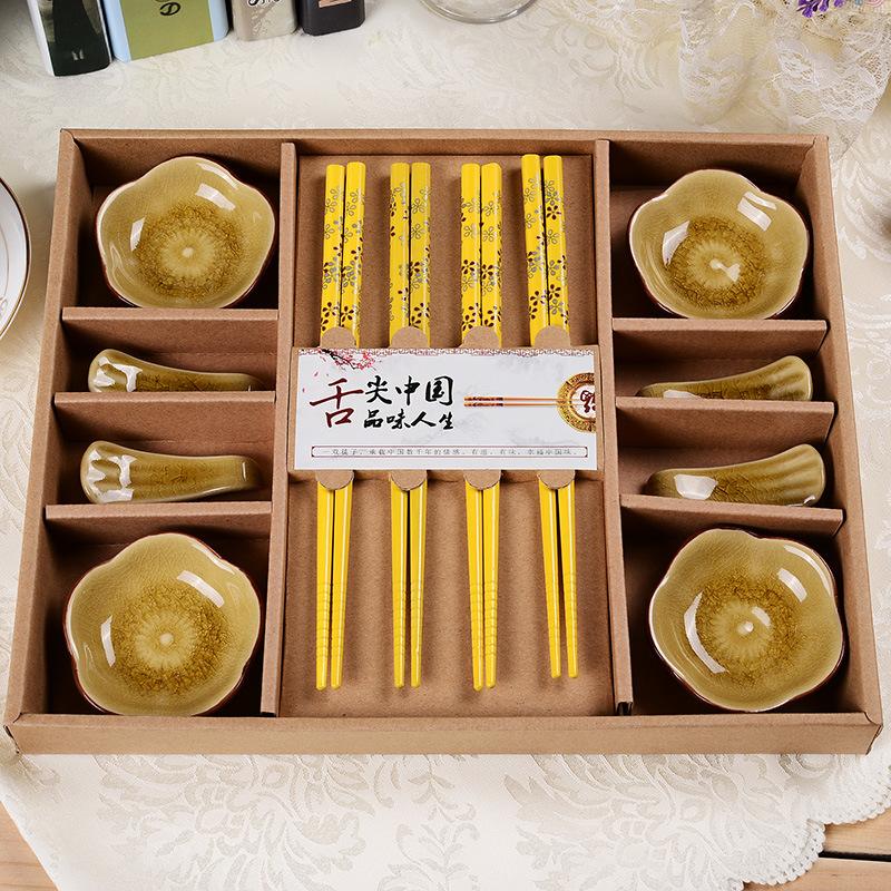 Набор из 12 керамических тарелок для приправ, столовая посуда, креативная и практичная бытовая кухонная утварь, набор столовых приборов в китайском стиле, подарочный набор