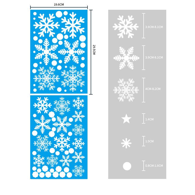 Christmas Window Decal Santa Claus Snowflake Stickers Winter Wall Decals For Kids Rooms New Year Christmas Window Decorations