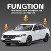 Масштаб 1/18 Honda Accord 2024 Модель автомобиля из сплава Симуляция звука и света Детская игрушка Коллекционные украшения Подарок на день рождения для мальчика