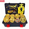 12PCS Top с пусковой установкой Metal Gold Set Burst Top Детская коробка для игрушек