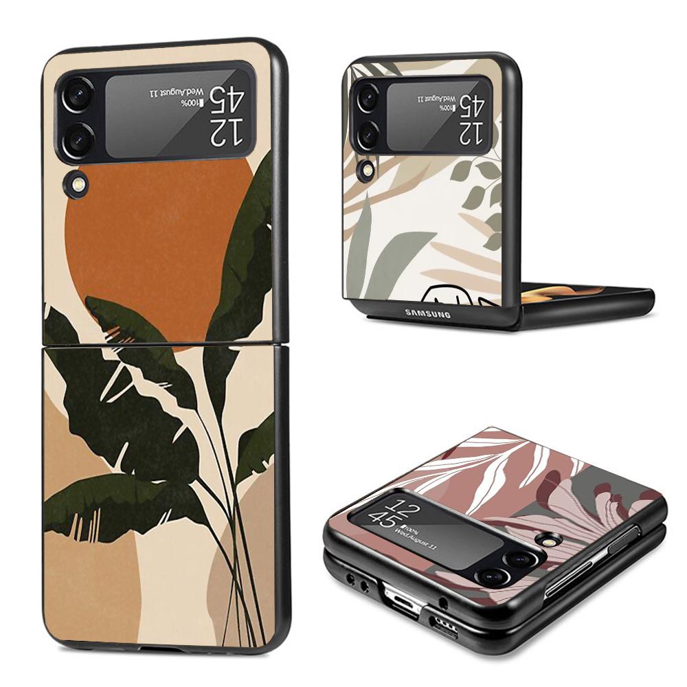 Абстрактный Женский Лицо Линия Чехол Для Телефона Для Samsung Galaxy Z Flip7 Flip6 5G Flip5 Flip4 Flip3 ZFlip 7 6 3 4 5 Ударопрочная Задняя Крышка