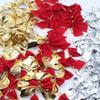 10/20/30Pcs Christmas Decoration Bow Red Gold Xmas Tree Bowknot Pendant Ornaments for Home Decor Navidad New Year Party Gifts