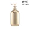 Electroplating Shampoo Bottle PET Press Type Lotion Empty Bottle Bathroom Shower Gel Large-Capacity Soap Dispenser