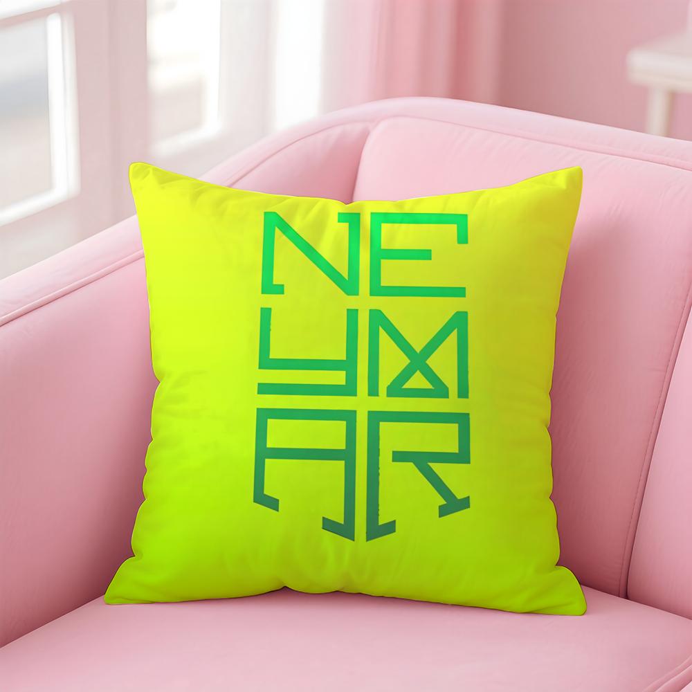 NJR NNNeymar Cushion Cover Pillowcase Short Plush Invisible zipper Room Sofa Cushion Cover
