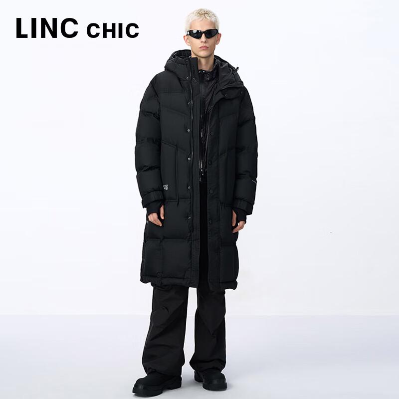 Jin Yujie Unisex Hooded Long Puffer Down Jacket