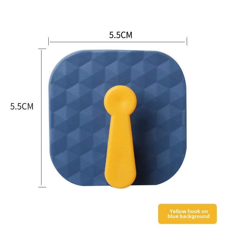 1 шт. Контрастный цветной крючок для кухни, настенный крючок для многофункциональной ванной комнаты, вращающийся крючок для хранения на кухне, вешалка без следов