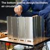 10-Panel Camping Stove Windshield Portable Lightweight Outdoor Hiking Picnic Metal Windproof