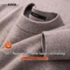 Romone Men's 100% Pure Lambswool Turtleneck Sweater