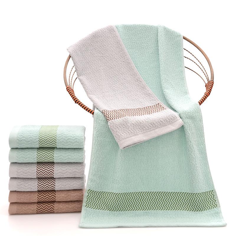 Thickened Absorbent Bath Towel - Large Pure Cotton & Polyester Blend, 90x40 Cm, Suitable for Adult Face and Household Use