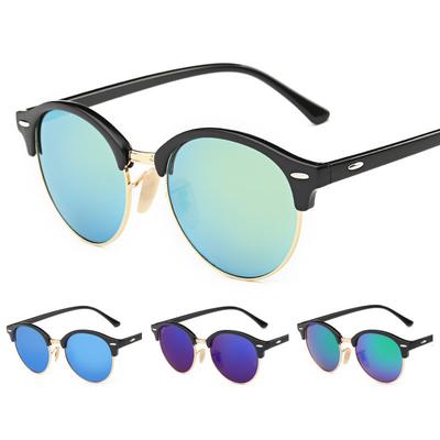 Очки UV400 Винтажные модные солнцезащитные очки Классическая круглая оправа Мужские Женские очки Унисекс Ретро Стимпанк Уникальные
