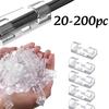 20-200 шт. Самоклеящиеся клипсы для организации кабелей, прозрачные пластиковые клипсы для управления кабелями, органайзер для кабелей телевизора, ПК, USB