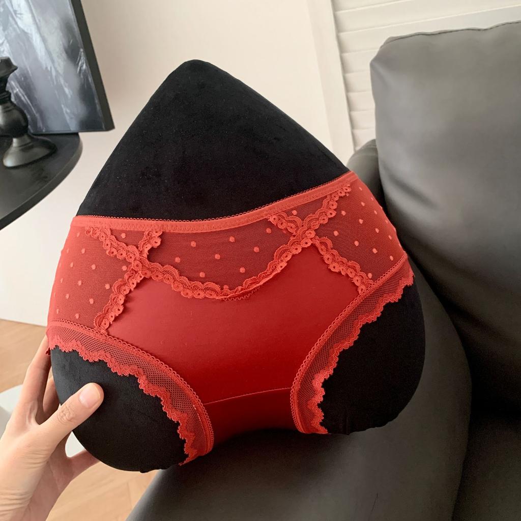 Women's Spring Summer Lace Mesh 10A Antibacterial Low Rise Panties