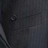 GUCCI Made in Italy Wool Blend Striped Pattern Jacket 38 black Women Used