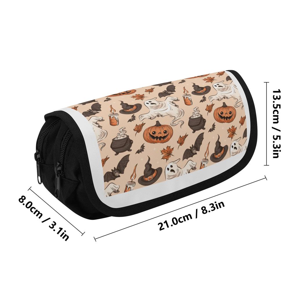 Pen Case Double Layer Zipper Closure 300D Polyester with Two Layers for Pens Stationery and Small Accessories for Students