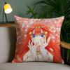 Наволочка The Q-Quintessential Quintuplets Диванная Короткий Плюш Двусторонняя HD Печать Комната Домашний Офис Подарок Чехол на Подушку