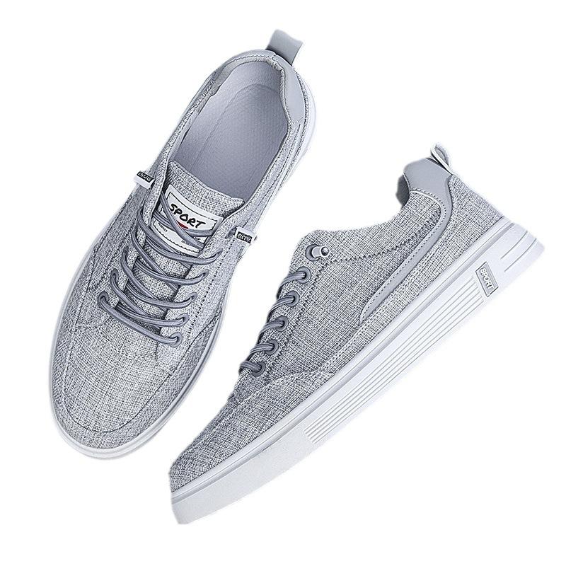 Мужская обувь осень 2025 дышащая новая спортивная и повседневная тканевая обувь мужская рабочая парусиновая мужская обувь для серфинга осенние модели