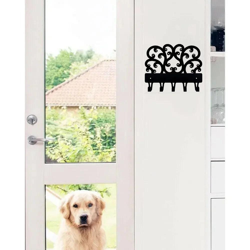 1 шт. Декоративная металлическая вешалка для ключей в виде свитка, настенное крепление, стильный настенный декор для ключей и пальто