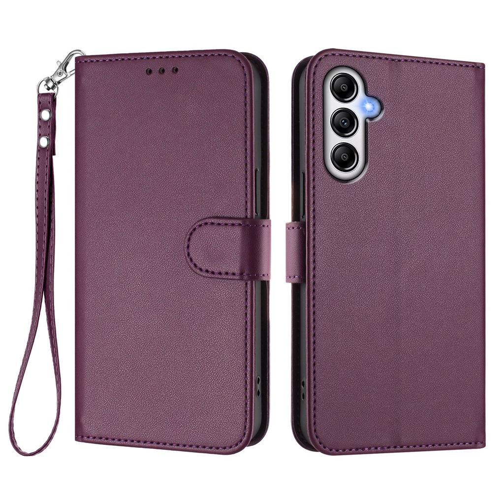 For Samsung Galaxy A35 5G Leather Case Wallet Stand Phone Cover with Wrist Strap
