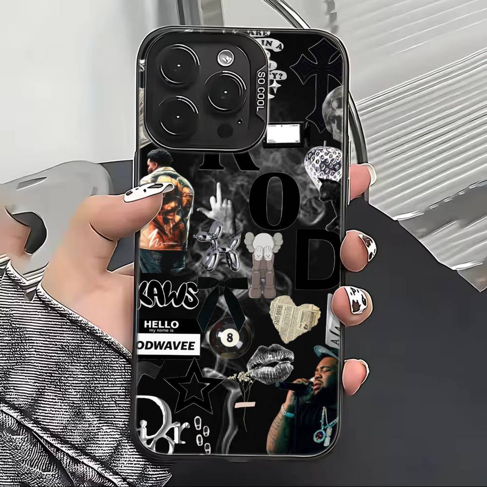 R-Rod wave Rapper Phone Case For iPhone 17,16,15,14,13,12,11 Plus,Pro Max,XS,Colorful Silver Phone case Funda Cover