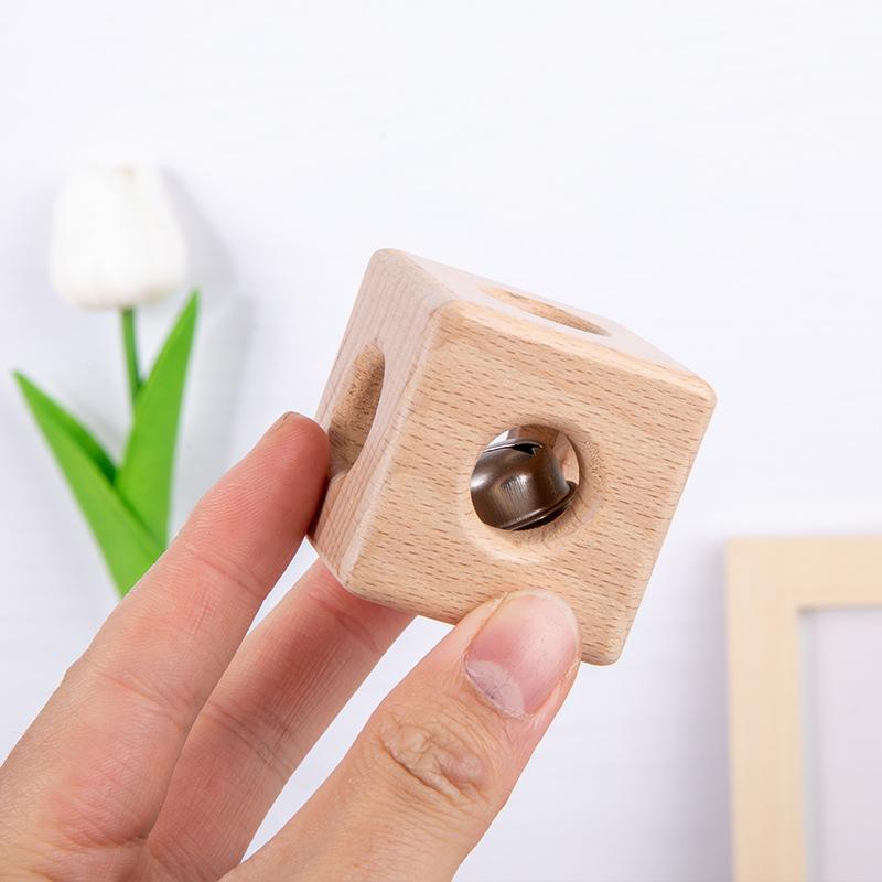 Montessori Enlightenment Early Education Toys For Infants And Toddlers Babies Can Chew Wooden Hand Rattles To Soothe And Grasp Educational Toys