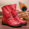 Women's Demi-season Boots Made of Genuine Leather
