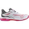 Кроссовки для тенниса Wave Exceed Tour 6 AC All Court Club Activities Lightweight Game Court Soft Белый x Розовый x Красный см E [Mizuno] 22,5
