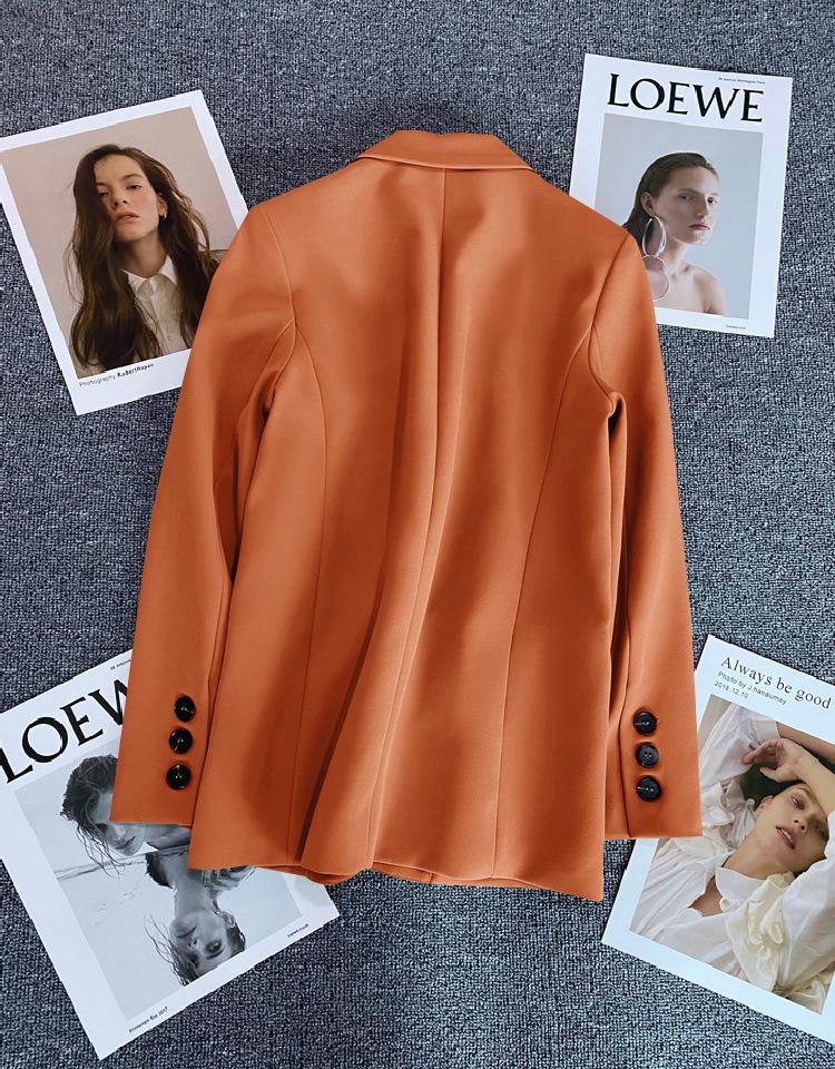Женский пиджак в корейском стиле, свободного кроя, черный - Приталенный, блейзер маленького размера для весны и осени 2025.