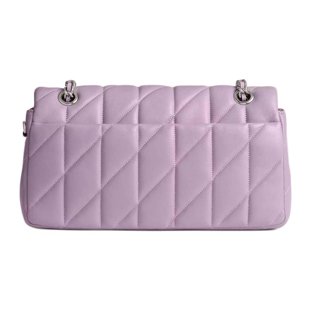 Coach Tabby 26 Logo Jacquard Quilted Flap Napa Leather Hobo Crossbody Bag Medium Women bags Light-Purple CP147-LHSF1