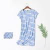 Plus Size Summer Women Nightdress Short Sleeve Cute Cartoon Sleepwear Sweet O Neck Nightgowns Pyjamas Lady's Cotton Sleepdress