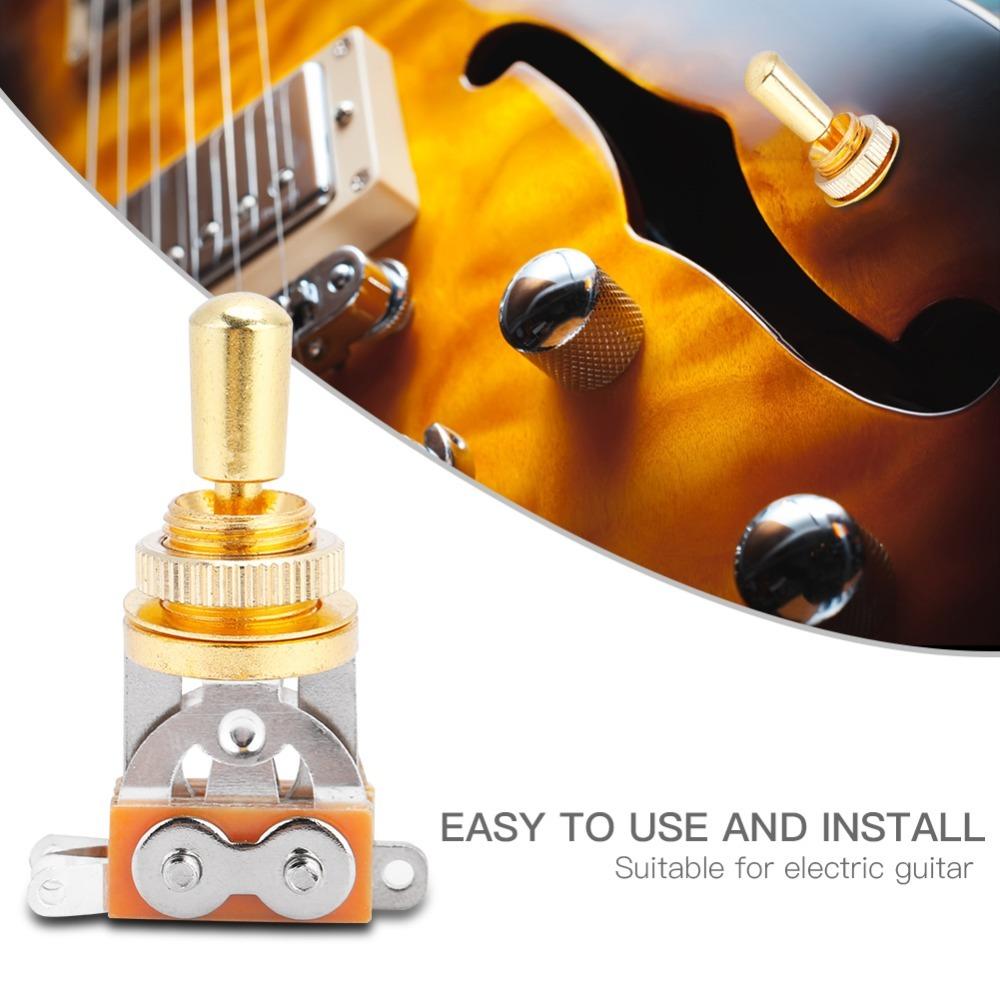 2PCS Metal + Electron 3 Way Pickup Selector Compact Electric Guitar Switch LP Electric Guitar