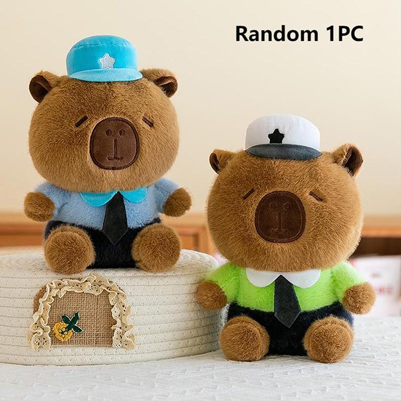 20-25 см плюшевая игрушка-трансвестит капибара мягкая мягкая имитация животных милая кукла мультфильм милое украшение для дома для девочек подарок