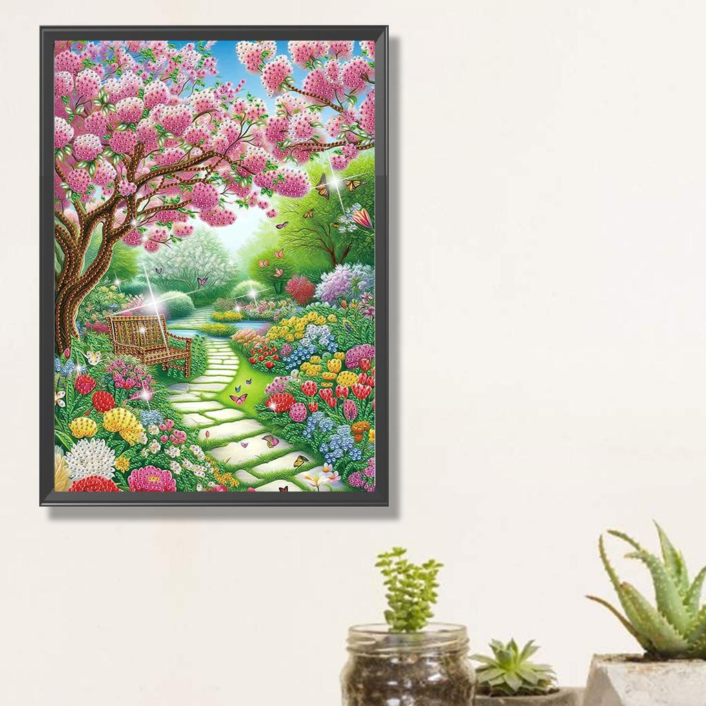 Scenery Partial DIY 5D Special Shaped Drill Diamond Painting Gem Art for Adults/Beginners Gift Idea Home Decor 30x40cm