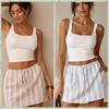 Drawstring Skorts Women Loose Fit Pajama Pants Trendy Beach Shorts  Sleepwear