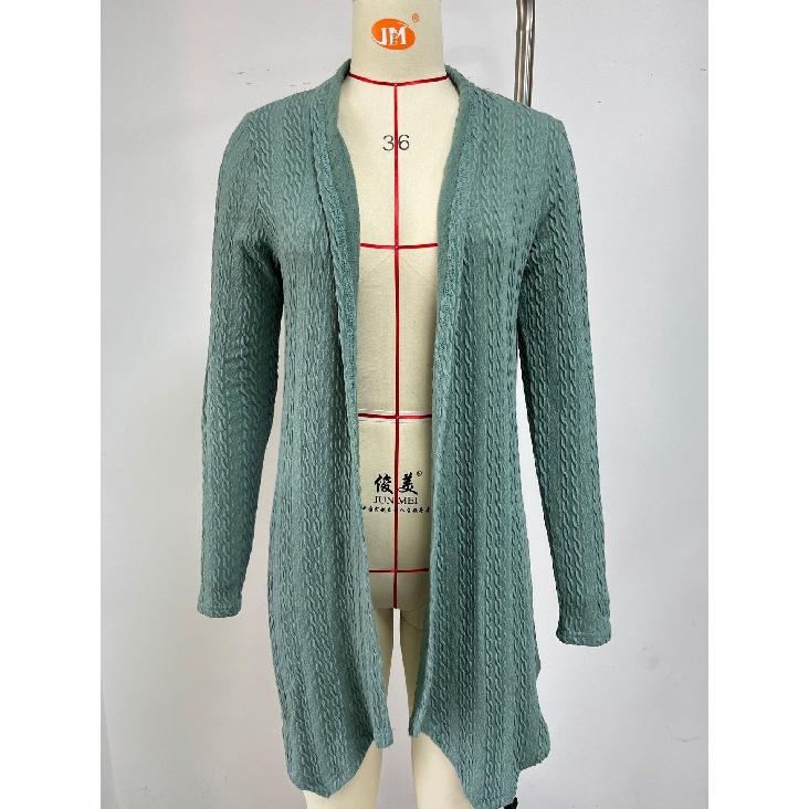 2024 Европейская и Американская Осень И Зима Новая Однотонная Свободная Куртка-Кардиган С Длинными Рукавами Для Женщин