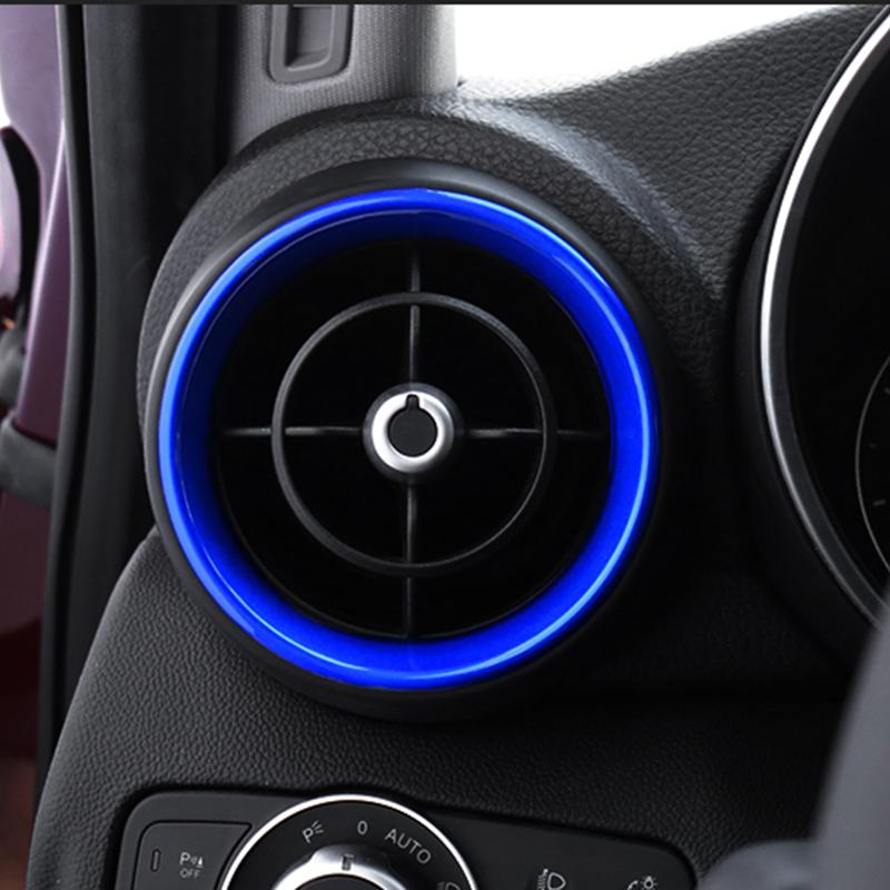 Декоративное кольцо для выпуска воздуха спереди и сзади, автомобильные наклейки для Alfa Romeo Giulia, аксессуары для интерьера