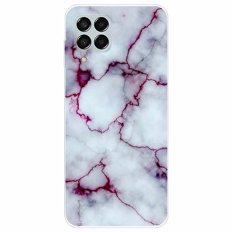 Case for Samsung M33 Cover Marble Soft TPU Silicone Phone Covers for Samsung Galaxy M53 5G Case Clear Bumper M 33 53 Protective